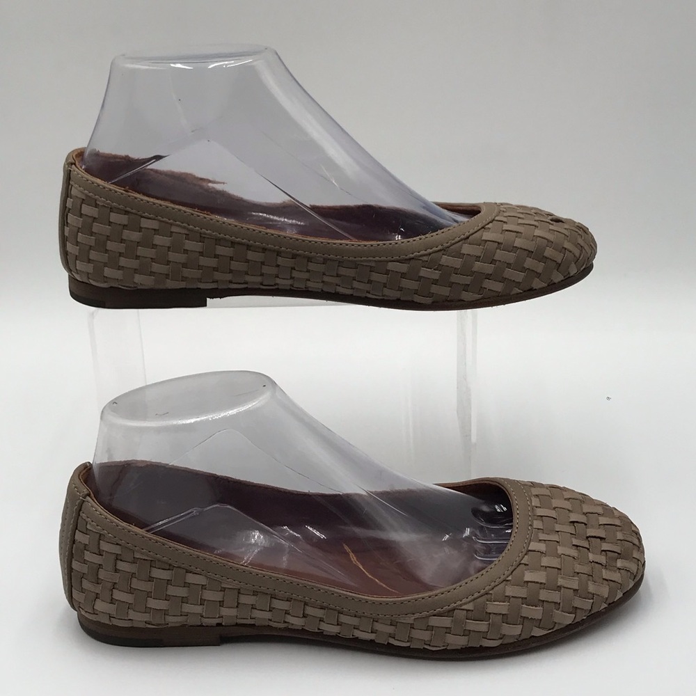 Women's Frye Tan Woven Flats